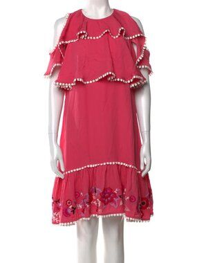 Kate Spade New York x Madison Ave Women's Pink Tiered Summer Dress size 4